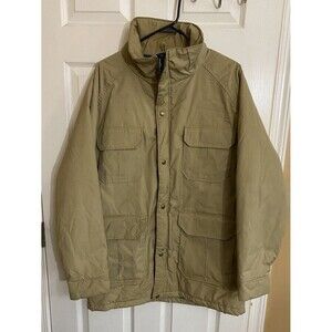 Vintage Woolrich Insulated Heavy Coat Pockets Full Zip/Snap - USA Made Size L